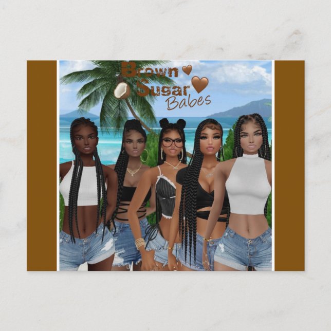 Cartão Postal Brown Sugar Babes 2 (Frente)