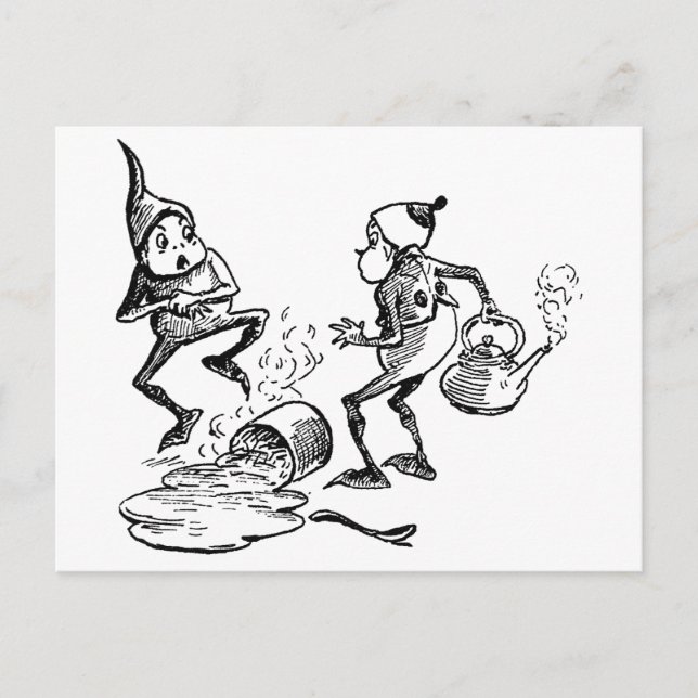 Cartão Postal Brownie Cradling Hurt Hand (Frente)