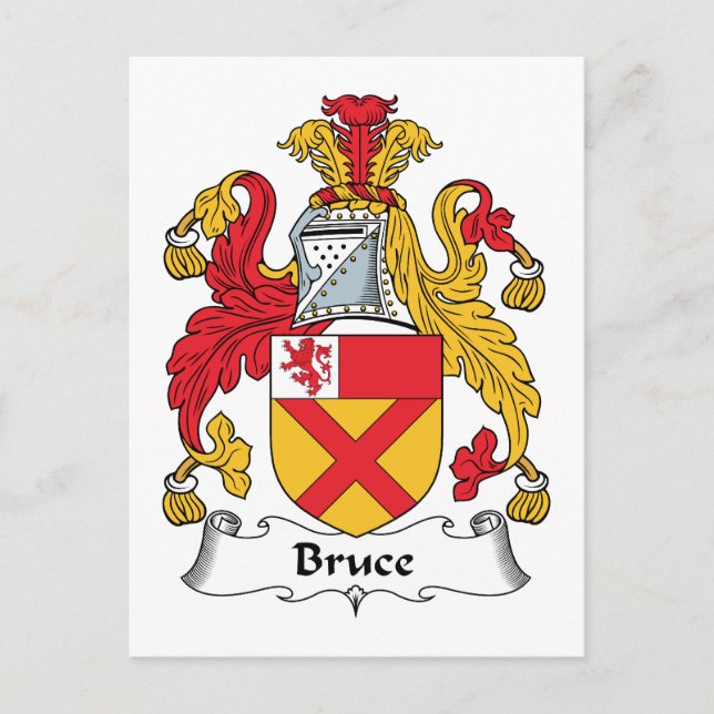 Cartão Postal Bruce Family Crest (Frente)