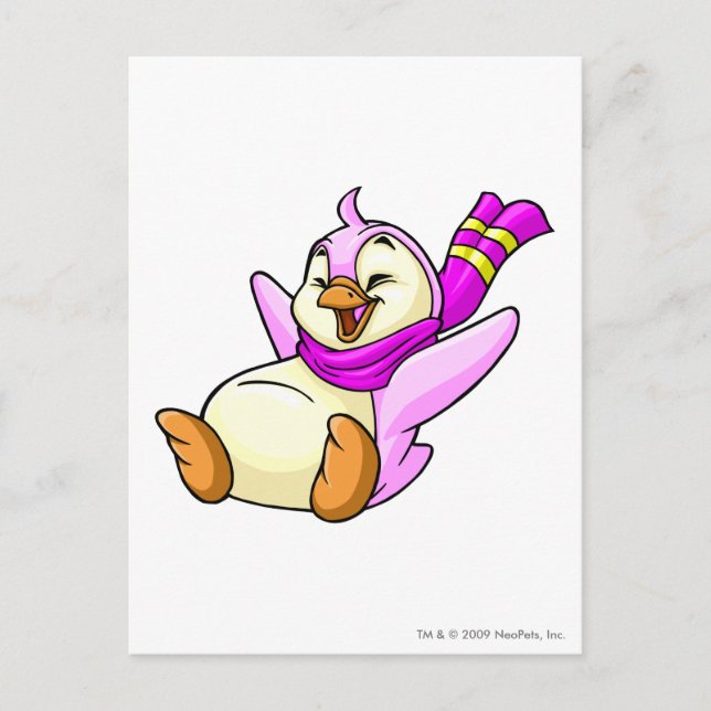 Cartão Postal Bruce Pink (Frente)