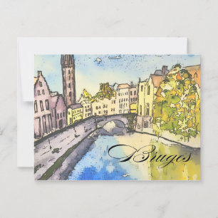 Cartão Postal Bruges Belgium