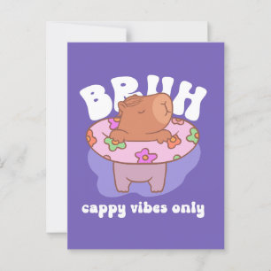 Cartão Postal Bruh Capybara