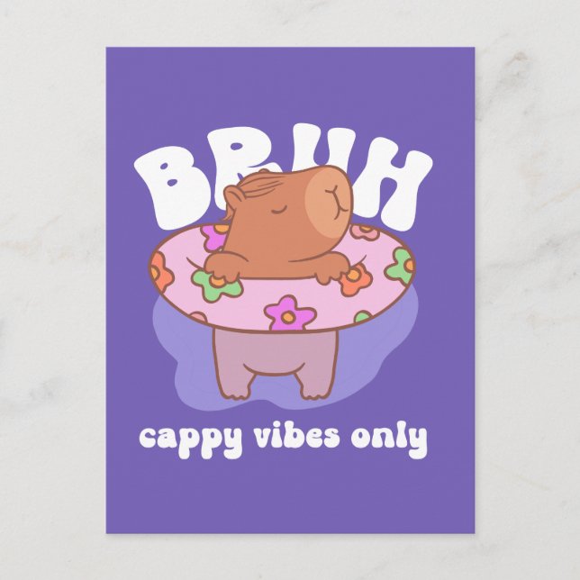 Cartão Postal Bruh Capybara (Frente)