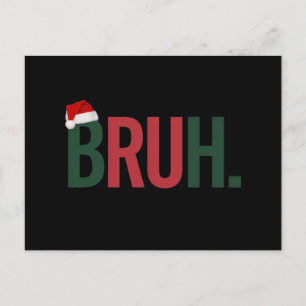 Cartão Postal Bruh Natal Oferece-Lhe O Pai Da Mãe, Bro Sis.