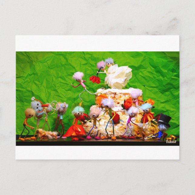 Cartão Postal Bruidsfeest van de Fubby's. (Frente)