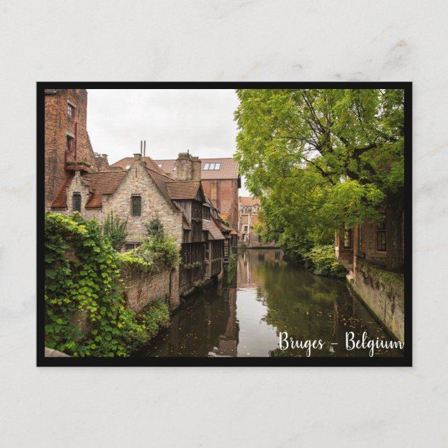Cartão Postal Brujas, Bélgica. Bruges, Bélgica Postal (Frente)