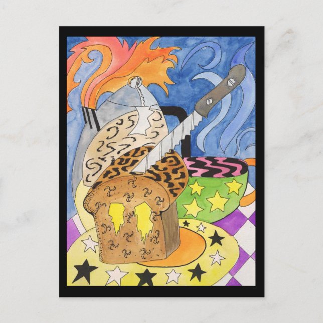 Cartão postal Brunch Psychedelic (Frente)