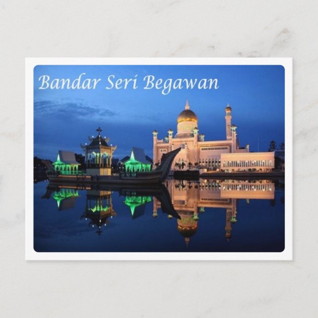 Cartão Postal Brunei - Bandar Seri Begawan - (Frente)