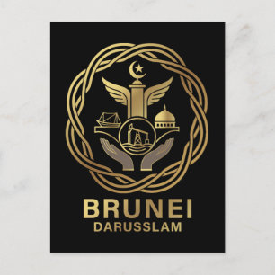 Cartão Postal Brunei Darussalam Sudeste Asiático