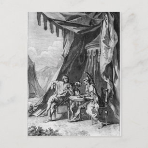 Cartão Postal Brutus e Cassius na tenda de Brutus
