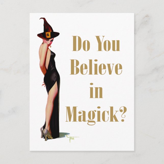 Cartão Postal Bruxa (Frente)