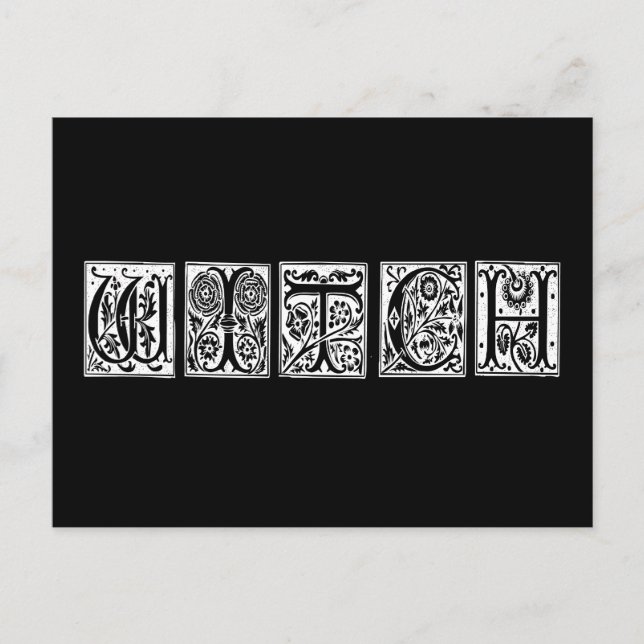 Cartão Postal Bruxa Branca (Frente)