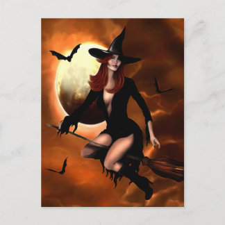 Cartão Postal Bruxa de Halloween 2005