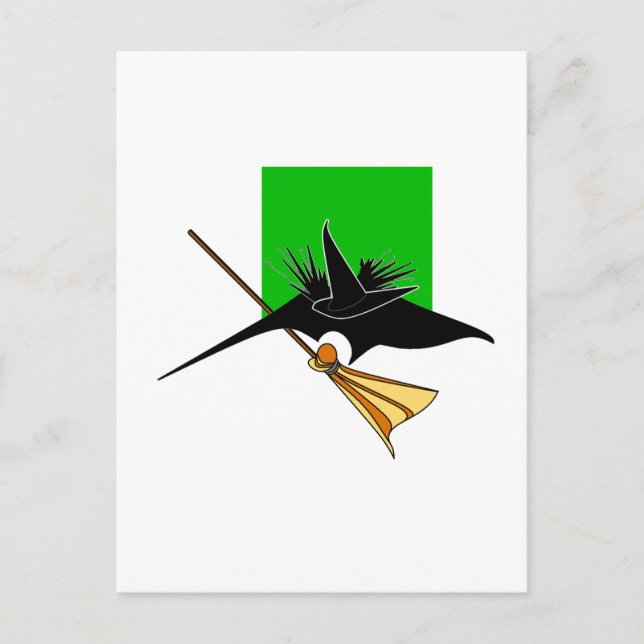 Cartão Postal Bruxa Má Derretida (Frente)