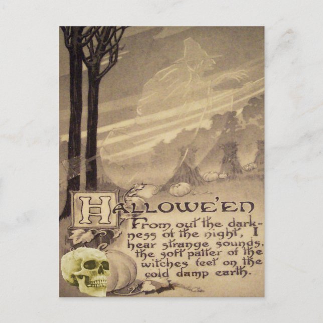 Cartão Postal Bruxa Voadora (Frente)