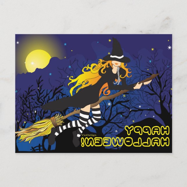 Cartão Postal bruxa voadora_1 (Frente)