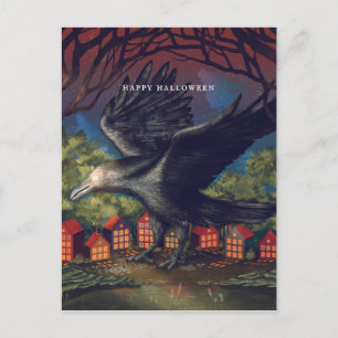 Cartão Postal Bruxas da Luz da Lua na Noite de Halloween