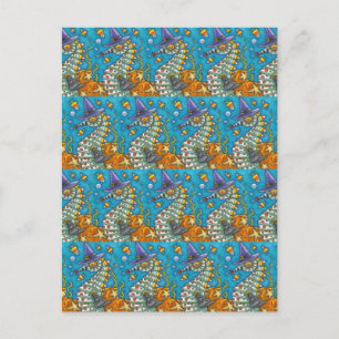 CARTÃO POSTAL BRUXAS DE MAR DE CANDY, SOB O CAMPO MARÍTIMO