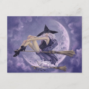 Cartão Postal Bruxas de Pin-Up - Assustadas