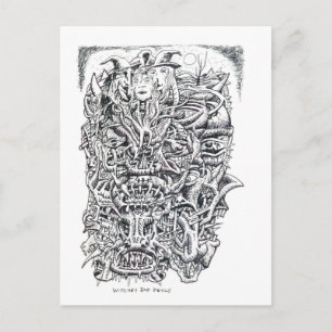 Cartão Postal Bruxas e Diabos, por Brian Benson