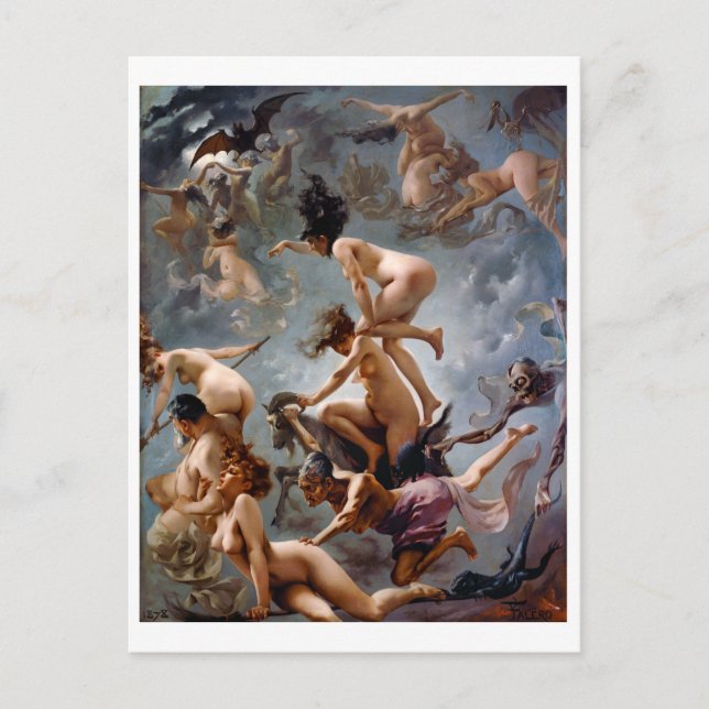 Cartão Postal Bruxas indo para o seu Sabá | Falero | (Frente)