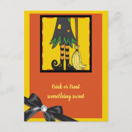 Cartão Postal bruxas no Halloween