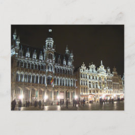Cartão Postal Bruxelas à noite, Bélgica