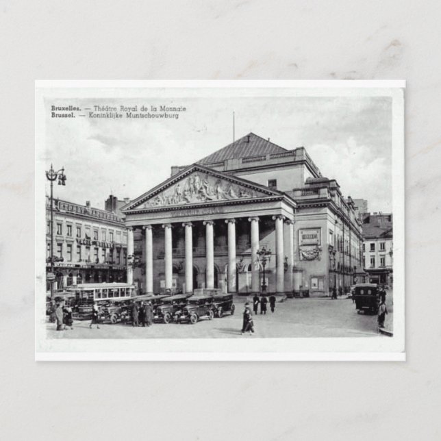 Cartão Postal Bruxelles, Belgium Theater Royal (Frente)