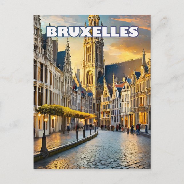Cartão Postal Bruxelles, ville de contrastes et de charmes (Frente)