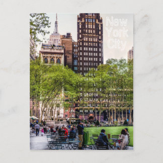 Cartão Postal Bryant Park, Cartão-postal NYC