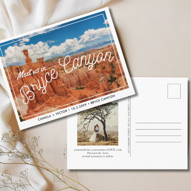 Cartão Postal Bryce Canyon Casamento Salve o Cartão-Postal de Da (Bryce Canyon)