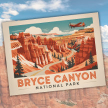 Bryce Canyon National Park Vintage Utah Viagem