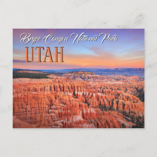 Cartão Postal Bryce Canyon Utah Sunset