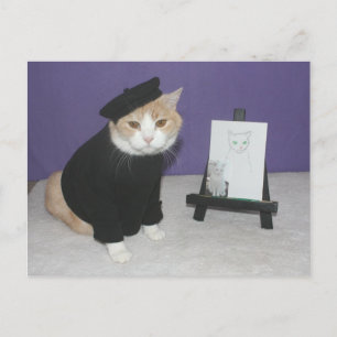 Cartão Postal Bubba, Gato artista
