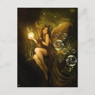 Cartão Postal Bubble Fantasy Fairy