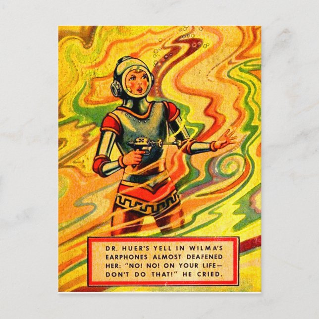 Cartão Postal Buck Rogers Cômica Wilma Deering, dos anos 30 (Frente)