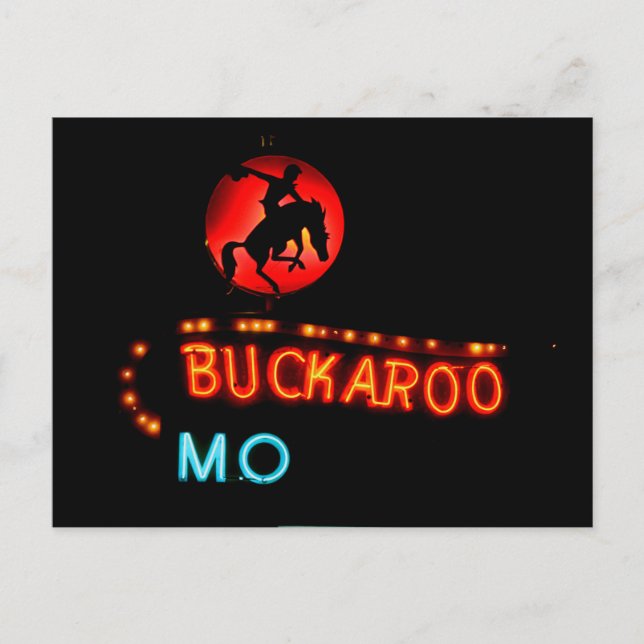 Cartão Postal Buckaroo Motel, Tucumcari, Novo México (Frente)