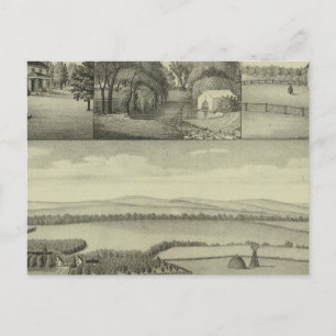 Cartão Postal Buckeye Fazenda, Chase County, Kansas