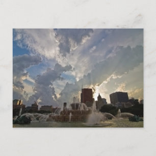 Cartão Postal Buckingham Fountain de Chicago