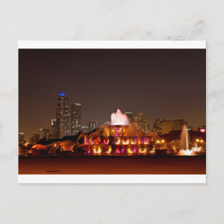 Cartão Postal Buckingham Fountain - Laranjas