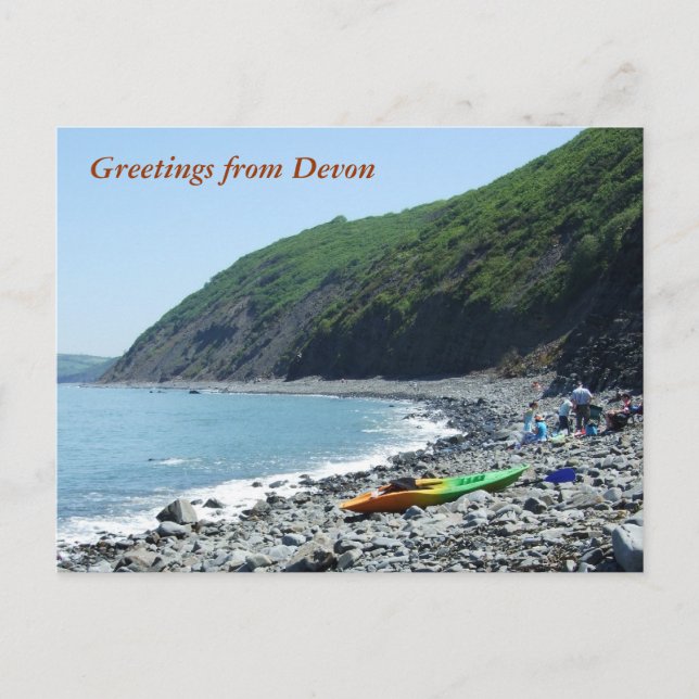 Cartão Postal Bucks Mills Beach, Devon (Frente)