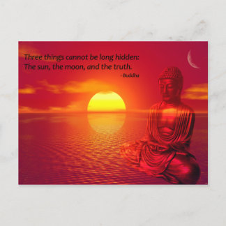 Cartão Postal Buda Cotação Inspiradora Espiritual