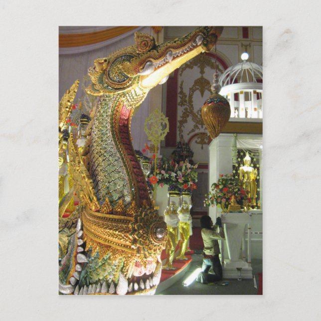 Cartão Postal Buda Islam... muçulmano tailandês (Frente)