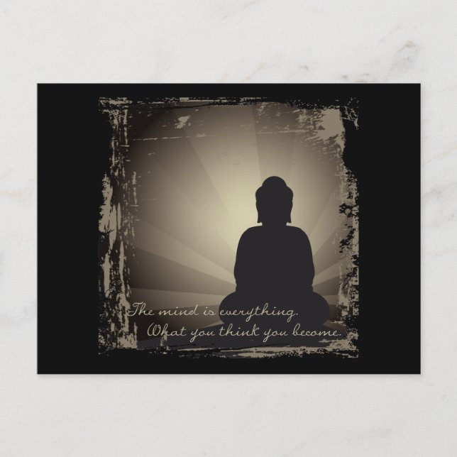 Cartão Postal Buda Mente É Tudo (Frente)