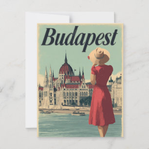 Cartão Postal Budapest 50 vintage