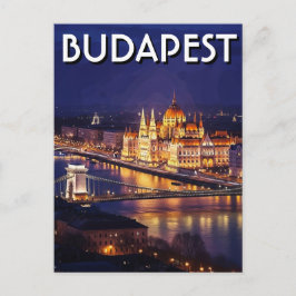 Cartão Postal Budapest Hungary Parliament Building Travel
