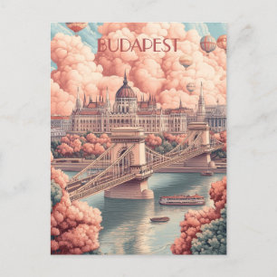 Cartão Postal Budapest Hungary Viagem