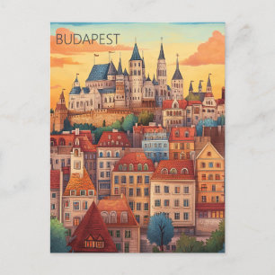 Cartão Postal Budapest Hungria
