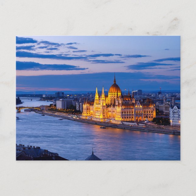 Cartão Postal Budapest Parlament (Frente)