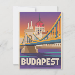 Cartão Postal Budapest vintage